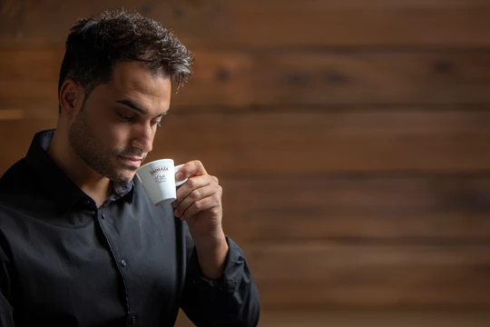 ES man with espresso