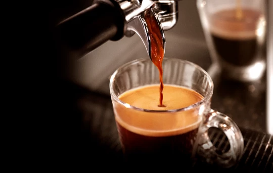 ES coffee in glass