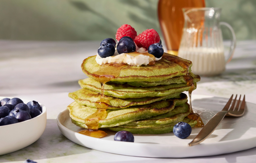PT-Matcha pancakes