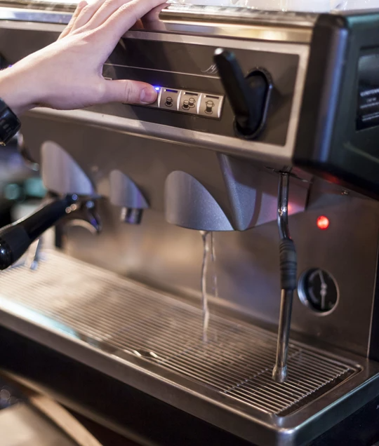 ES using coffee machine